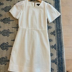 J Crew eyelet white dress